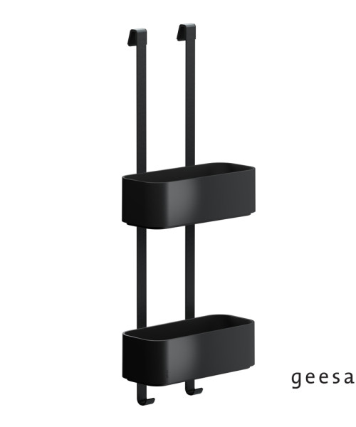 Μπουκαλοθήκη Διπλή 25x11,5 - h65 εκ. Frame Geesa Black Matt  (8902-400)